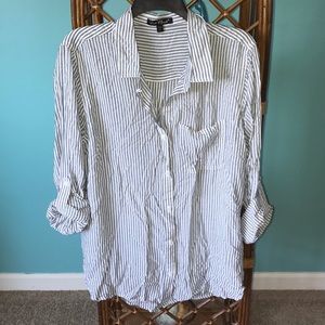 Button up striped blouse